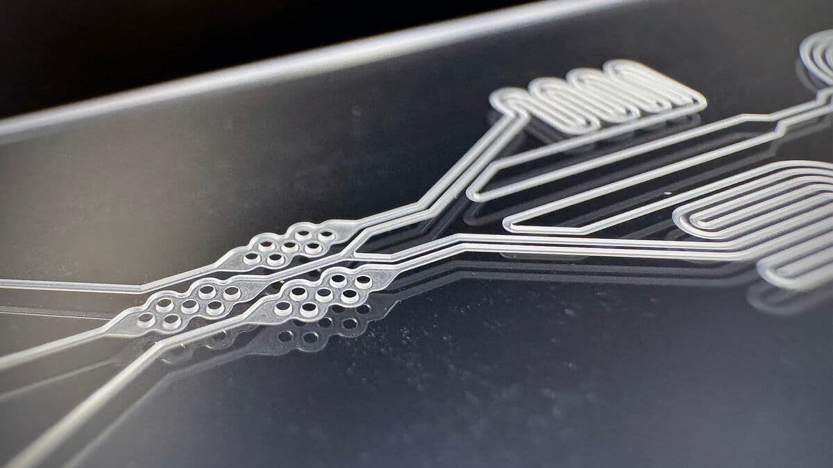 Microfluidic chip β COC spiral